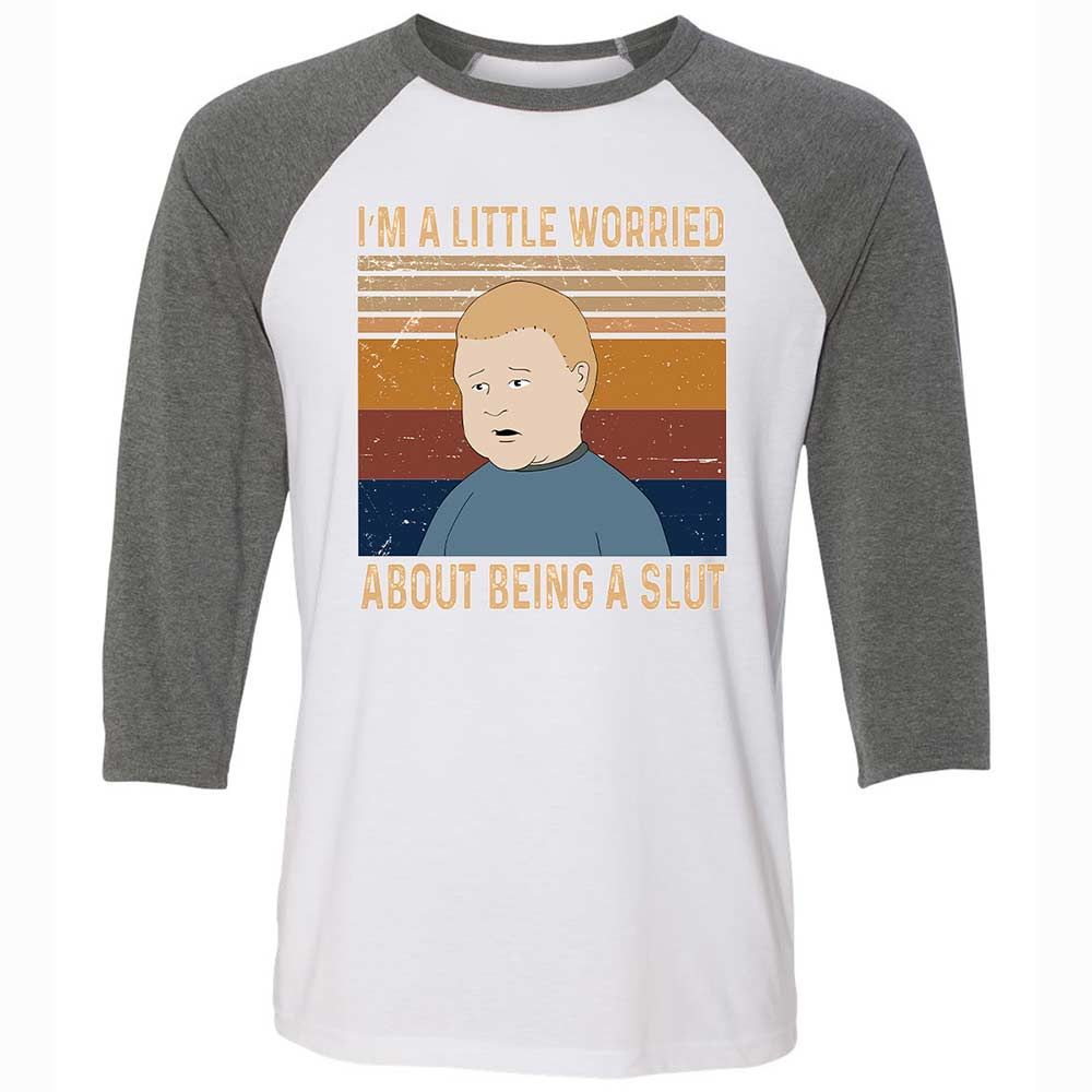 I'm a Little Worried About Being a Slut - White/Deep Heather - 11