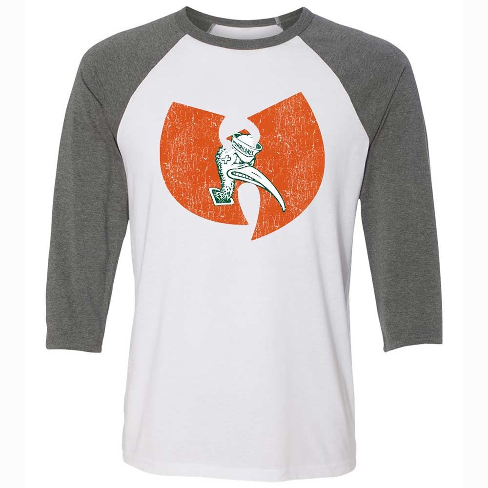 Unisex 3/4 Baseball Tee - JUW74Q1Z - White/Deep Heather - 11