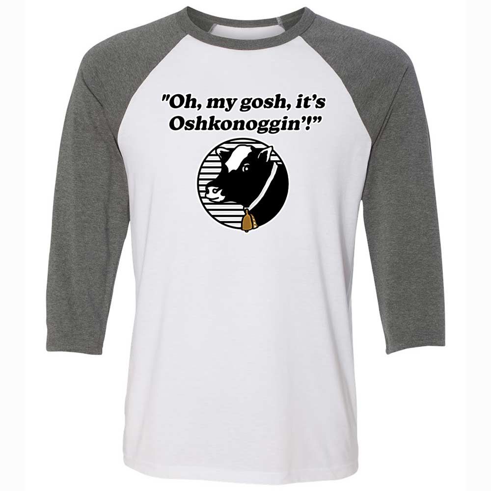 Unisex 3/4 Baseball Tee - PN9DQE4U - White/Deep Heather - 11