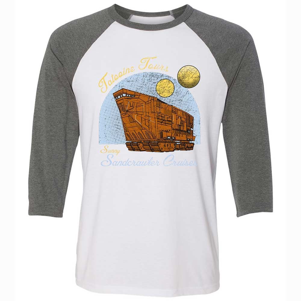 Unisex 3/4 Baseball Tee - 5ZXB2A93 - White/Deep Heather - 11