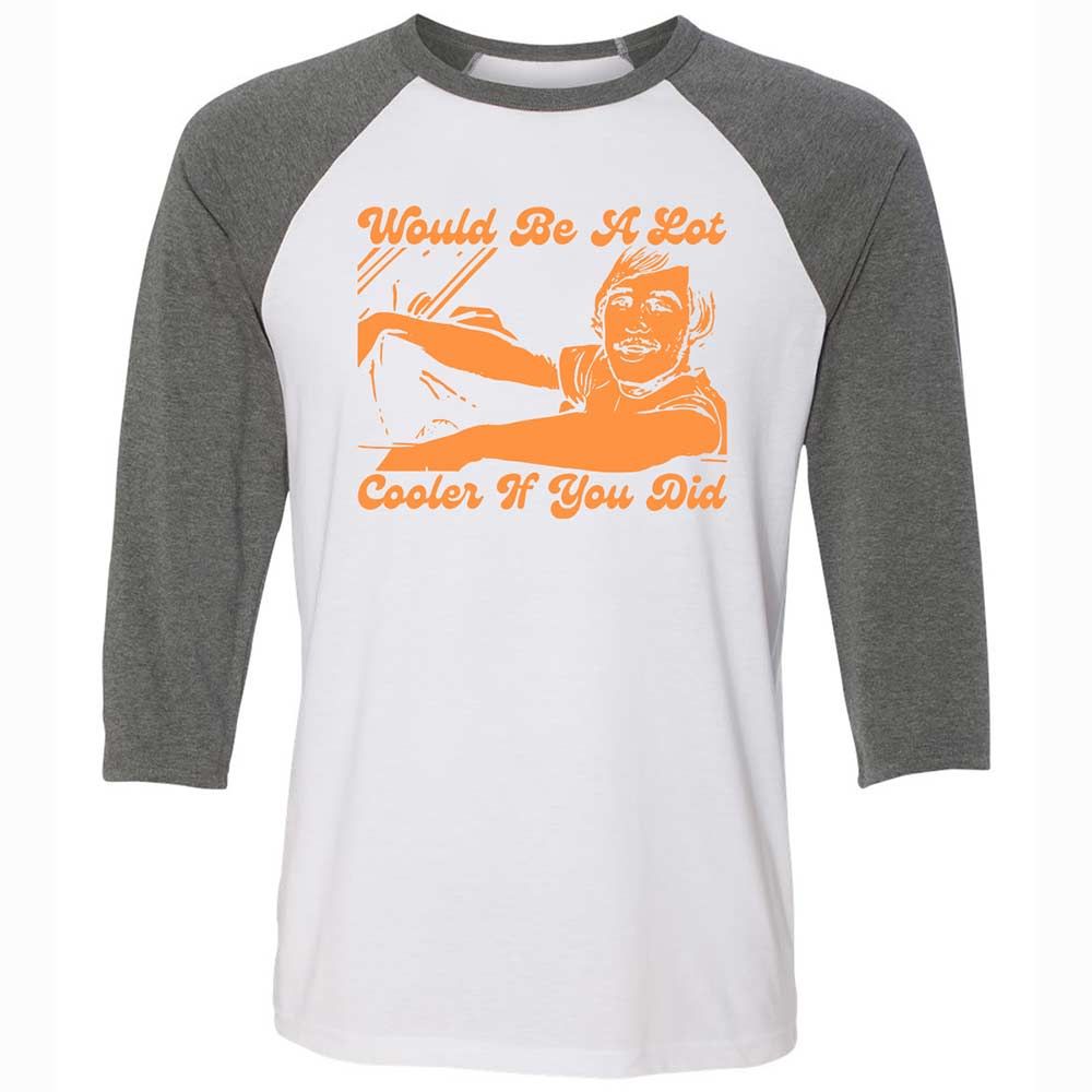 Unisex 3/4 Baseball Tee - FK6ABK5P - White/Deep Heather - 11