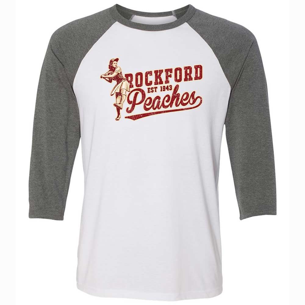 Unisex 3/4 Baseball Tee - W4MZN4BJ - White/Deep Heather - 11