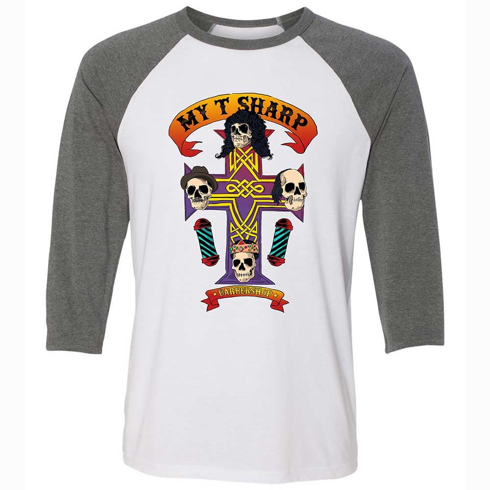My-T-Sharp Barbershop - White/Deep Heather - 11