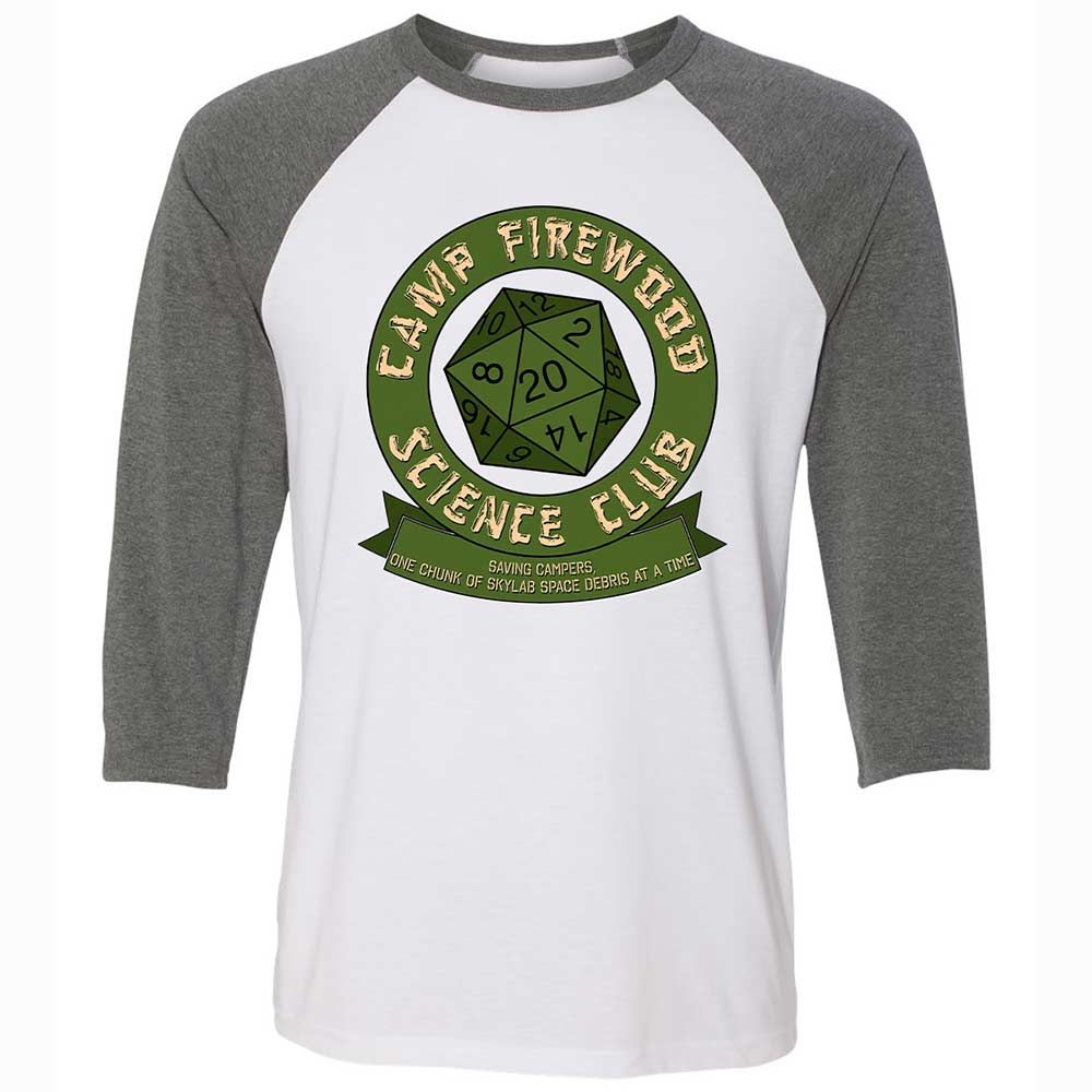 Camp Firewood Science Club - White/Deep Heather - 11