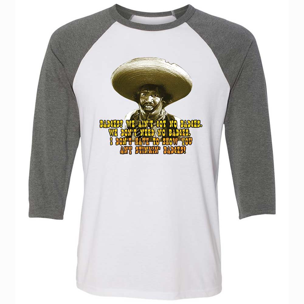 Ain't Got No Stinking Badges - White/Deep Heather - 11