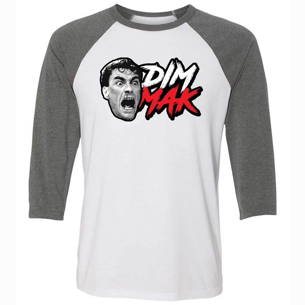 Unisex 3/4 Baseball Tee - AAPFTLS2 - White/Deep Heather - 11
