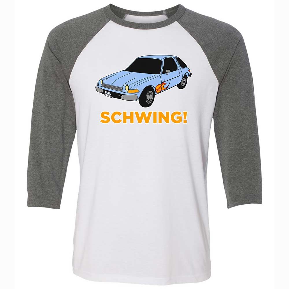 Unisex 3/4 Baseball Tee - Y69N8SCX - White/Deep Heather - 11