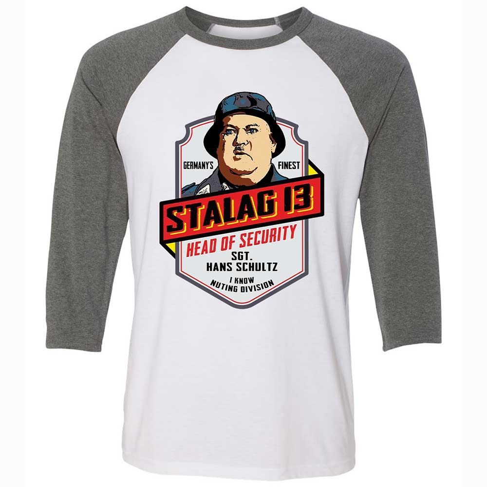 Unisex 3/4 Baseball Tee - 2MKHQLFV - White/Deep Heather - 11