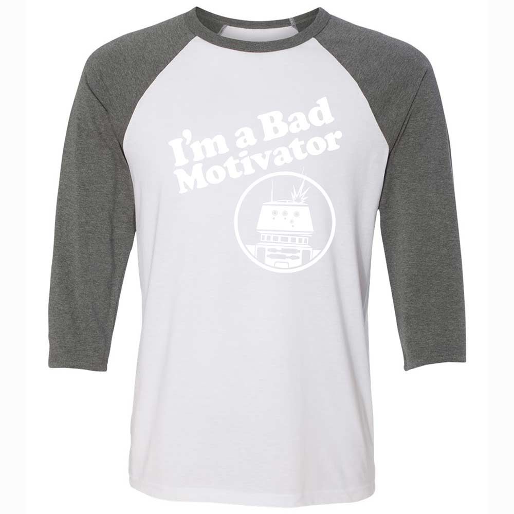 Unisex 3/4 Baseball Tee - CQR1UH5L - White/Deep Heather - 11