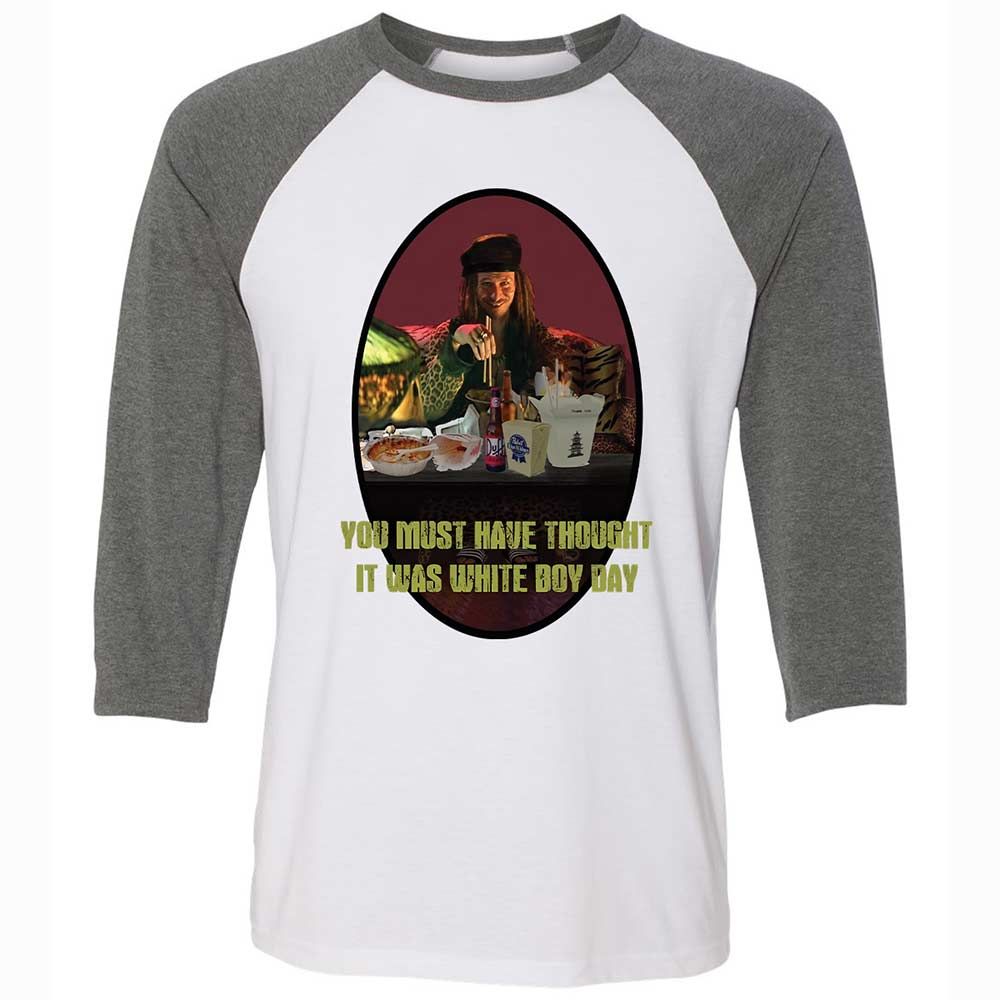 Unisex 3/4 Baseball Tee - FK2W94QE - White/Deep Heather - 11