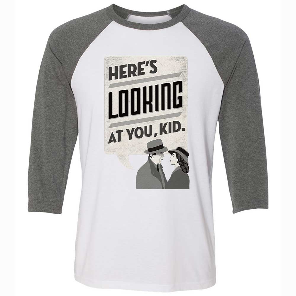 Here's Looking at You Kid - White/Deep Heather - 11