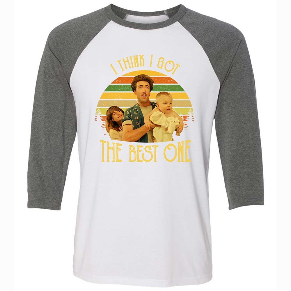 Unisex 3/4 Baseball Tee - UMGGY2UX - White/Deep Heather - 11