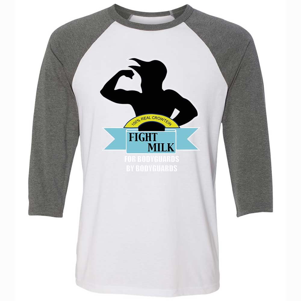 Unisex 3/4 Baseball Tee - BPUFR4Y1 - White/Deep Heather - 11