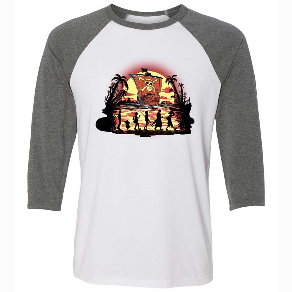 Unisex 3/4 Baseball Tee - XD467XNH - White/Deep Heather - 11