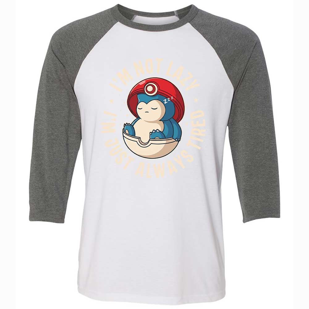 Unisex 3/4 Baseball Tee - N4Q4J2HX - White/Deep Heather - 11