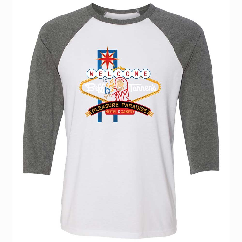 Unisex 3/4 Baseball Tee - QRGU3J8T - White/Deep Heather - 11