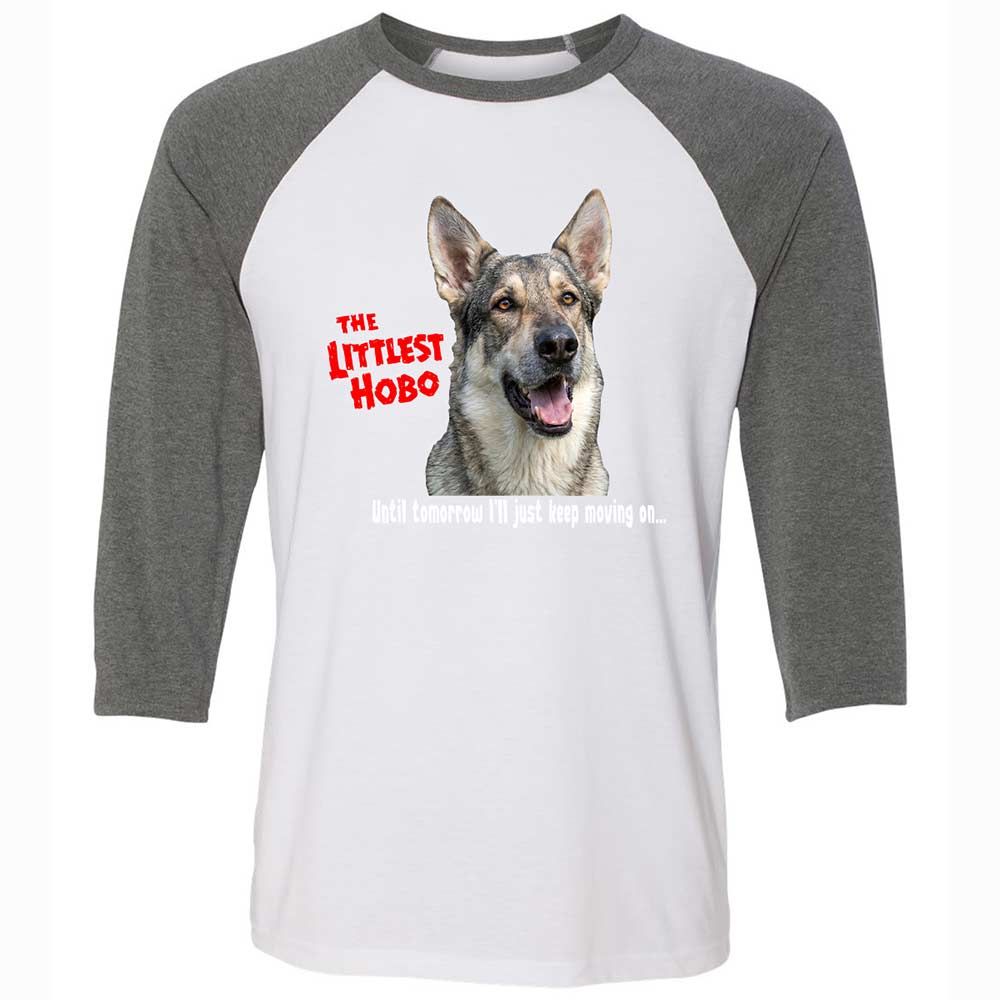 Unisex 3/4 Baseball Tee - TBYATKEU - White/Deep Heather - 11