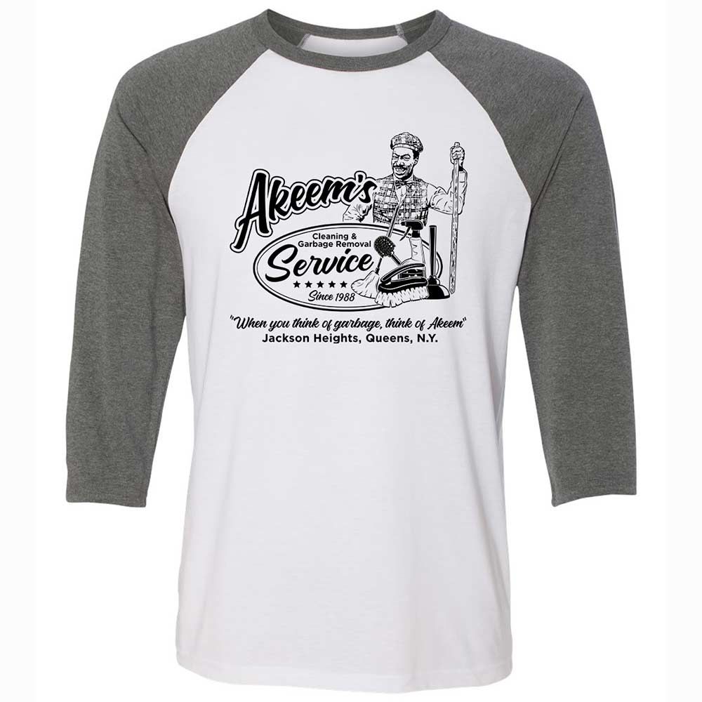 Unisex 3/4 Baseball Tee - 9KUZ4YYK - White/Deep Heather - 11