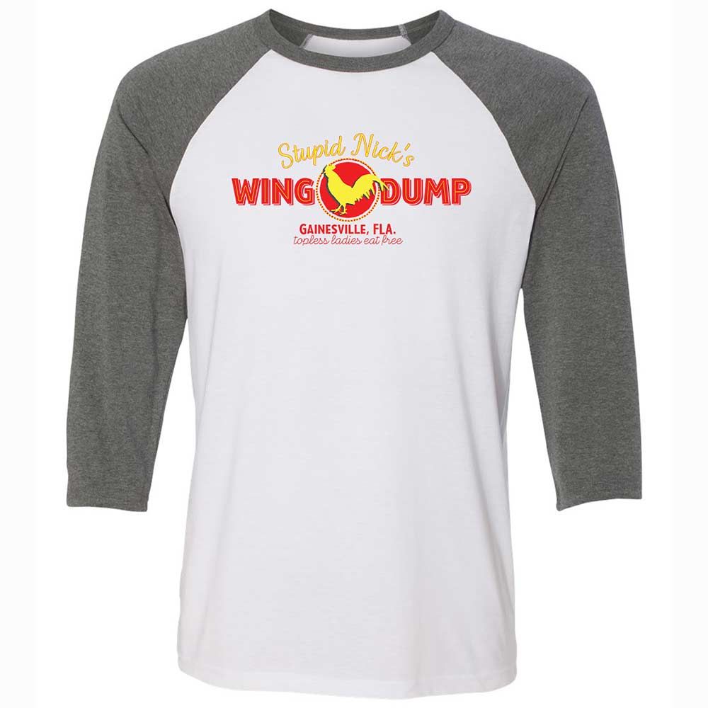 Stupid Nick's Wing Dump - White/Deep Heather - 11