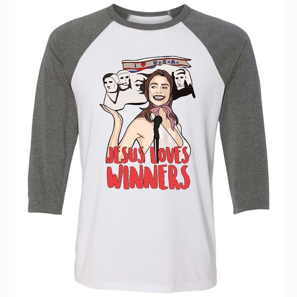 He Loves Winners - White/Deep Heather - 11