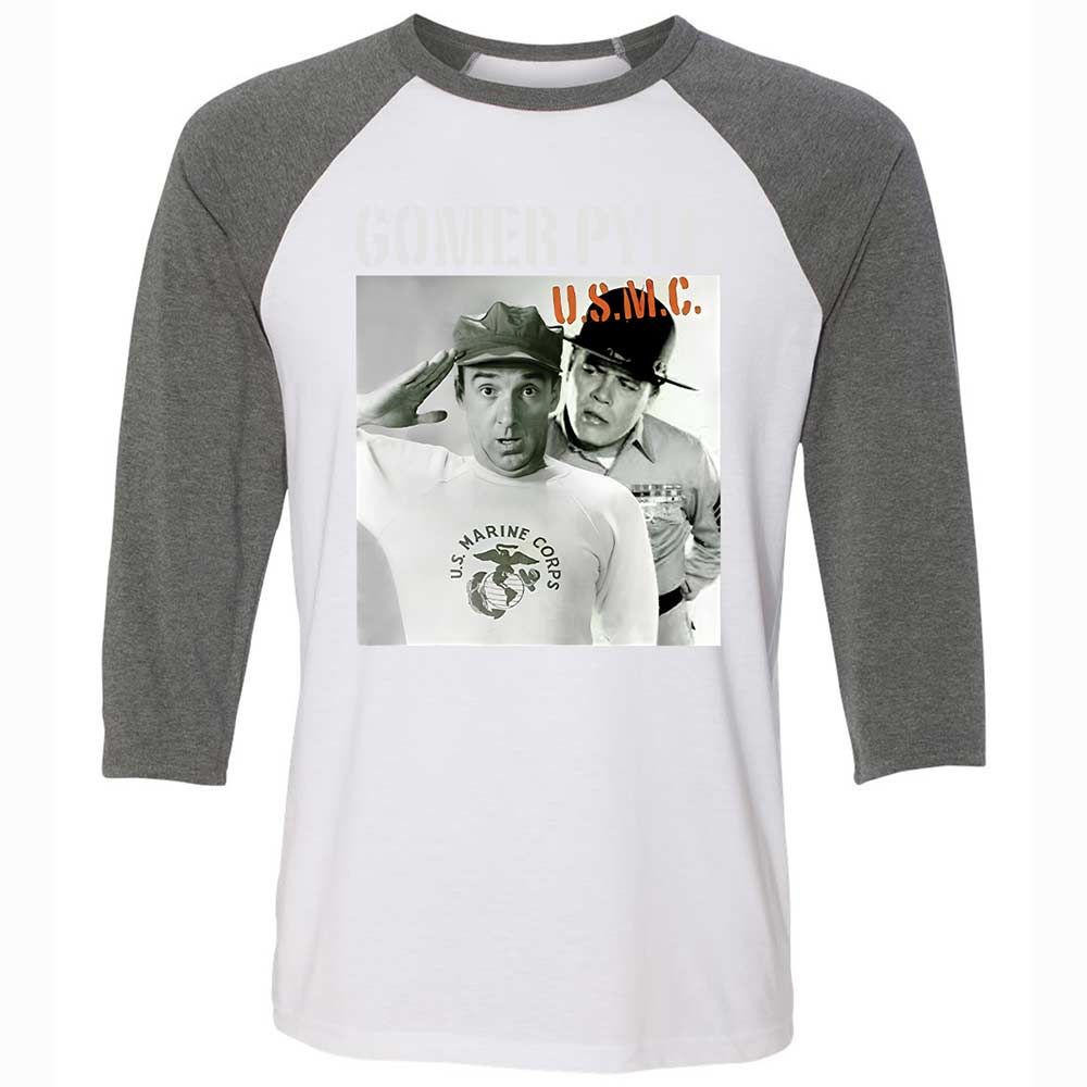 Unisex 3/4 Baseball Tee - 9HCSVQ4T - White/Deep Heather - 11