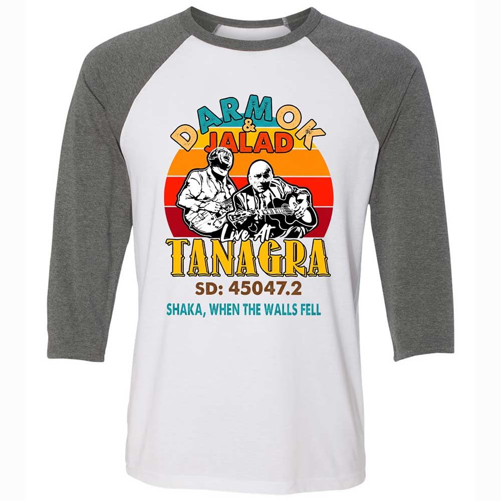 Unisex 3/4 Baseball Tee - 265KY4NY - White/Deep Heather - 11