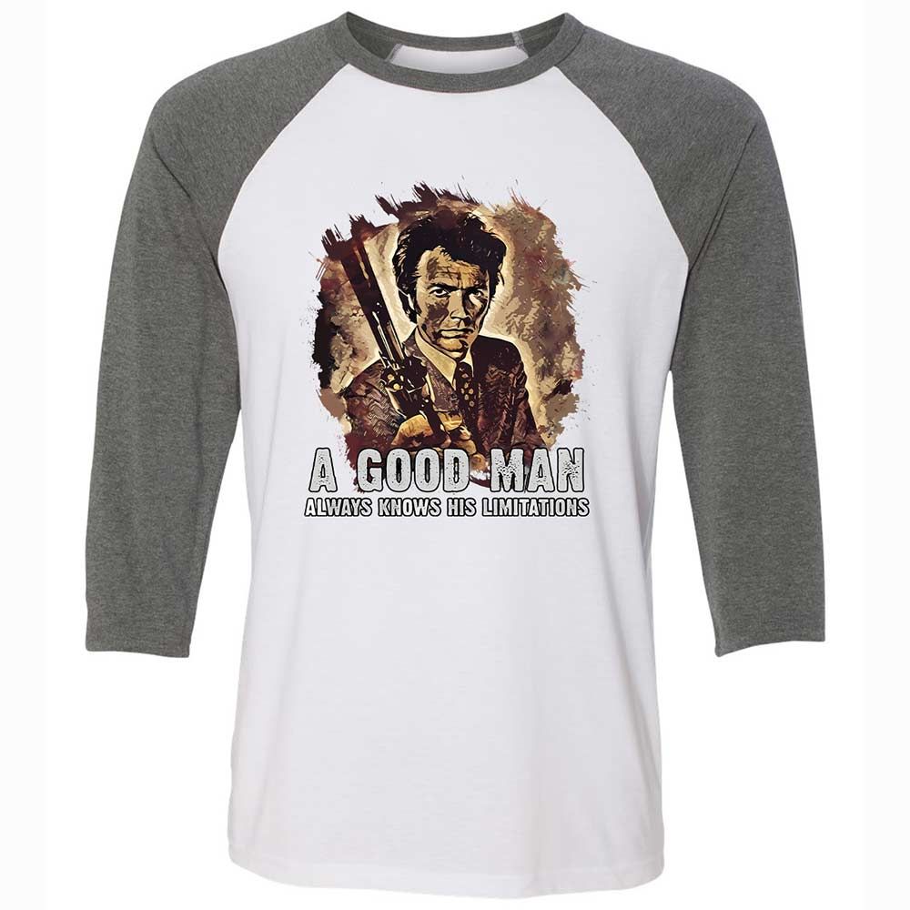 A good man always knows his limitations - White/Deep Heather - 11