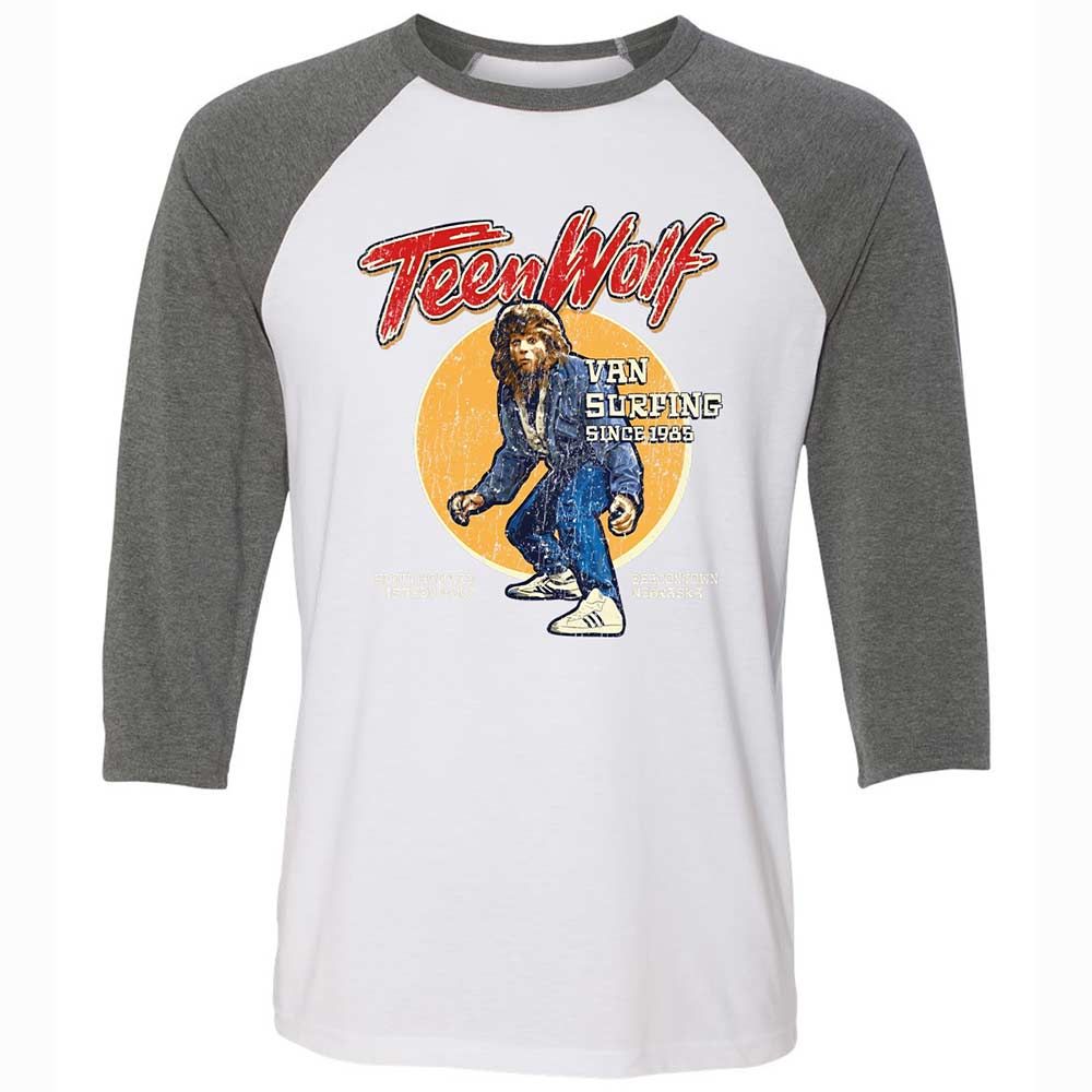 Unisex 3/4 Baseball Tee - G73F52UL - White/Deep Heather - 11