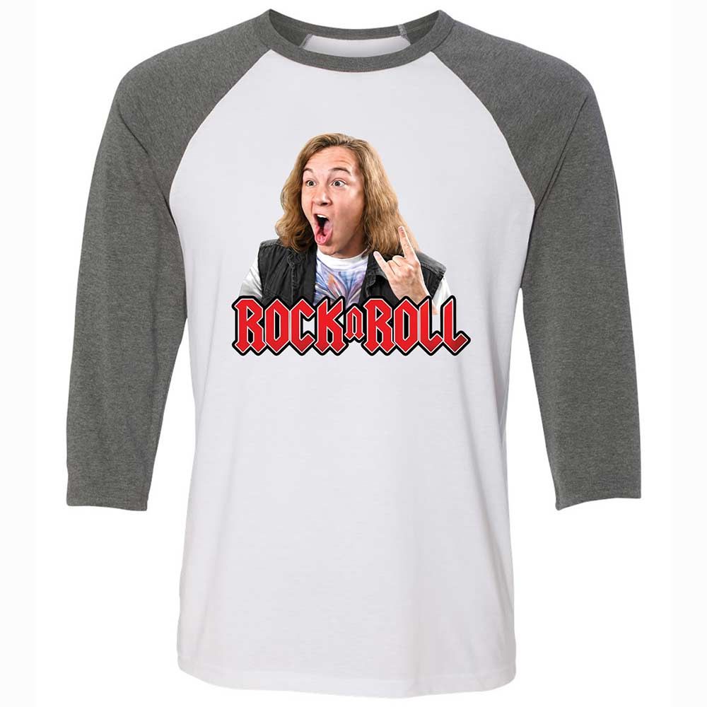 Unisex 3/4 Baseball Tee - DCXYUXAK - White/Deep Heather - 11