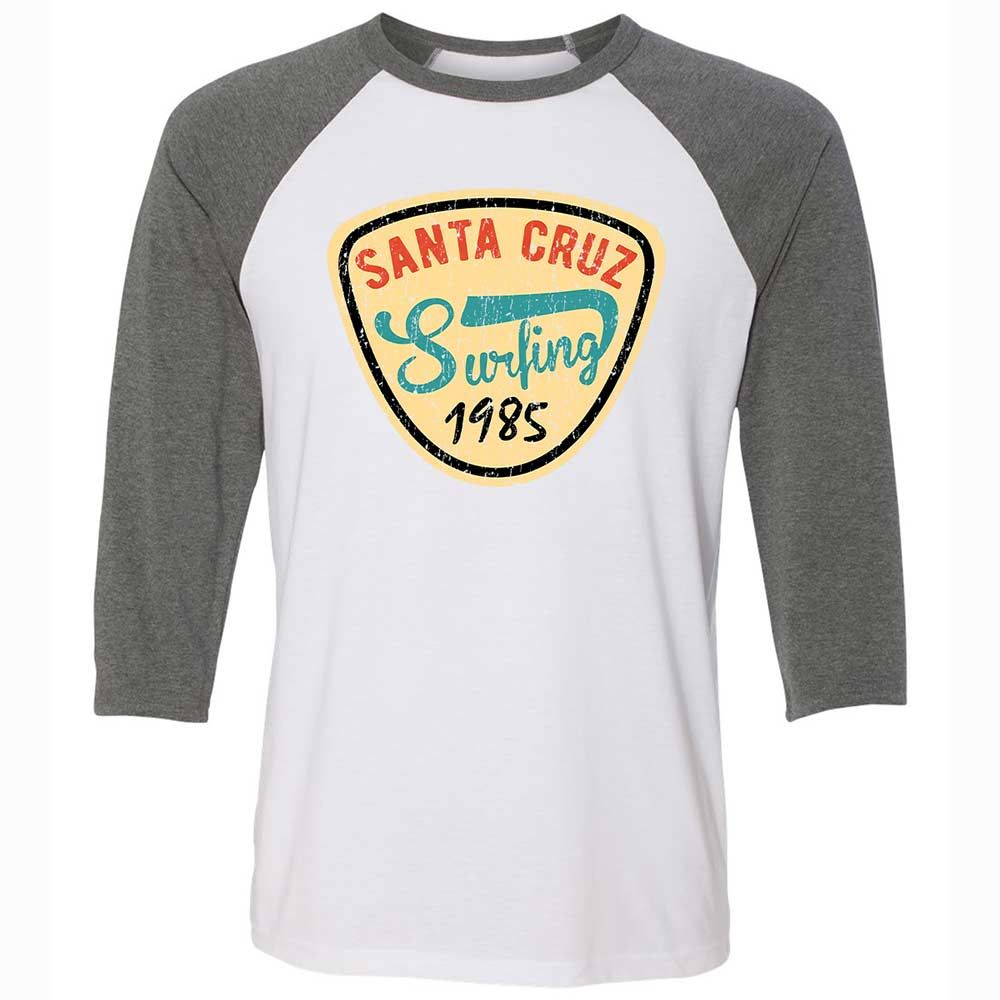 Unisex 3/4 Baseball Tee - 1XLTMHK8 - White/Deep Heather - 11