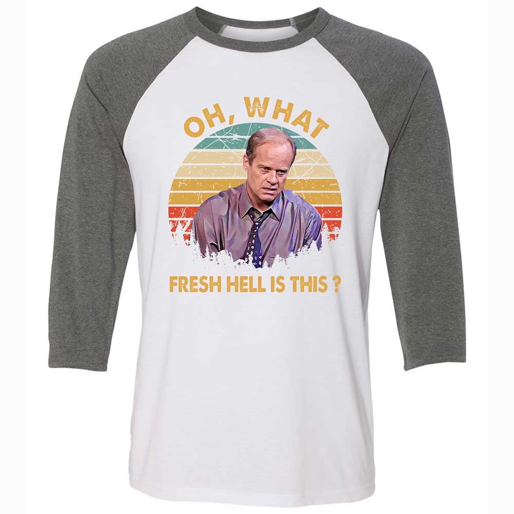 Oh What Fresh Hell Is This - White/Deep Heather - 11