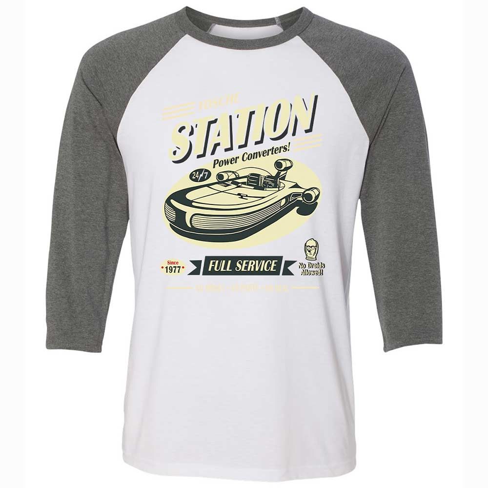 Unisex 3/4 Baseball Tee - C1KCVXG6 - White/Deep Heather - 11