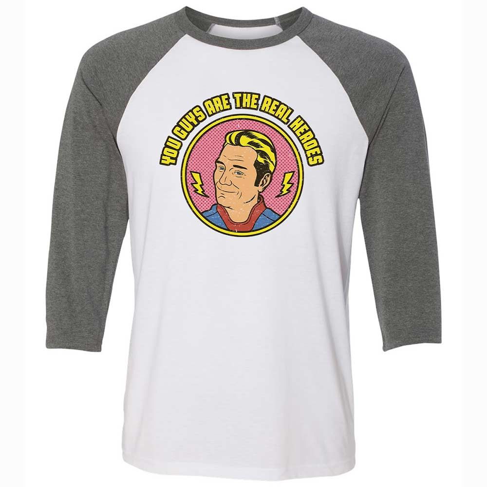 Unisex 3/4 Baseball Tee - C47X661X - White/Deep Heather - 11