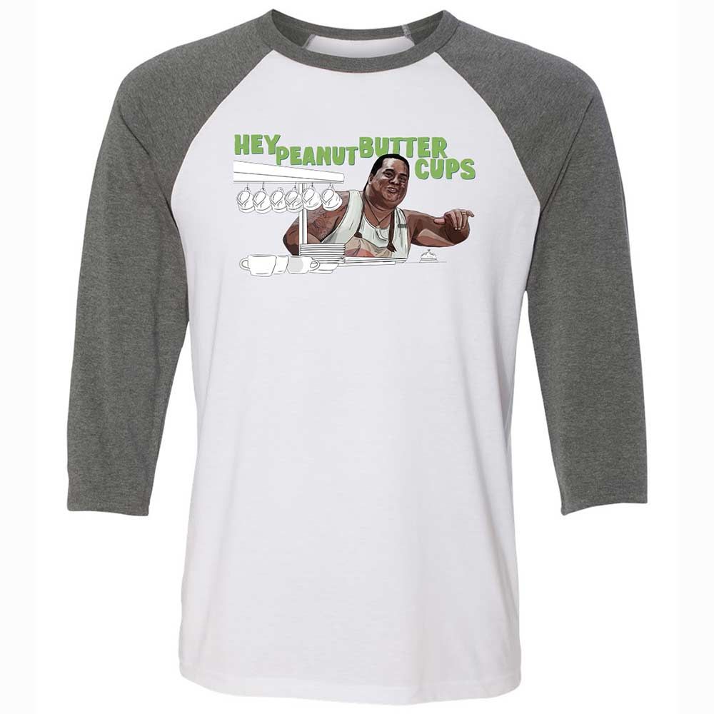 Unisex 3/4 Baseball Tee - AKSHMHD9 - White/Deep Heather - 11