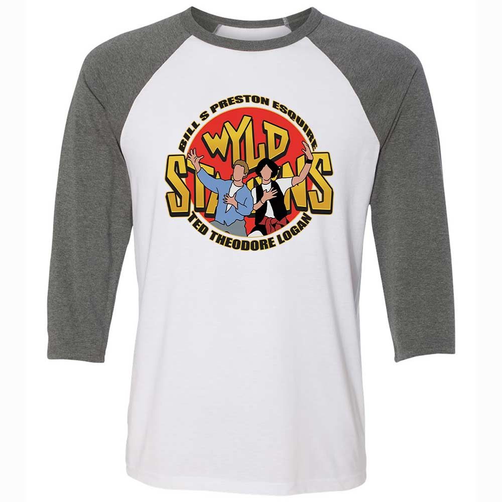Unisex 3/4 Baseball Tee - X9GCH271 - White/Deep Heather - 11