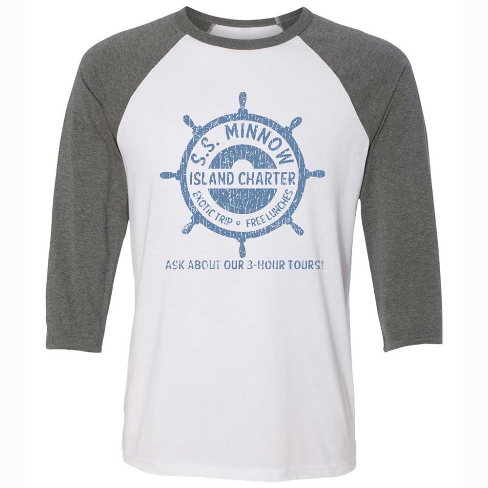 Unisex 3/4 Baseball Tee - 5HCH1WB1 - White/Deep Heather - 11