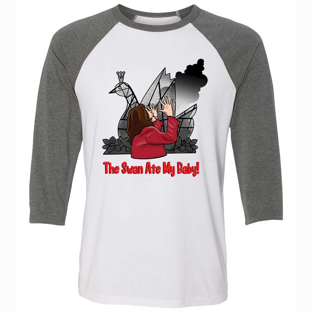 The Swan Ate My Baby - White/Deep Heather - 11