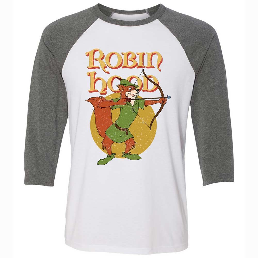 Unisex 3/4 Baseball Tee - BKK6D5LC - White/Deep Heather - 11