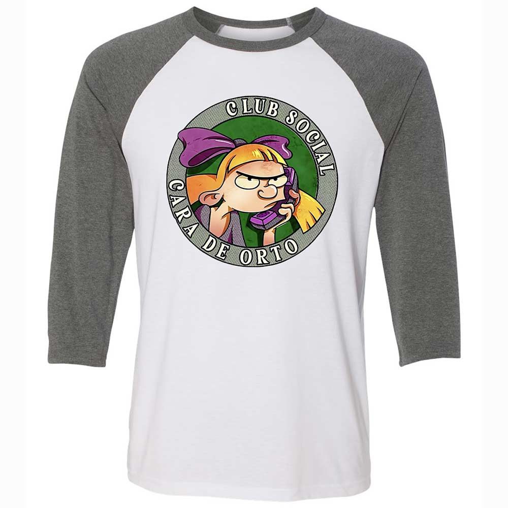 Unisex 3/4 Baseball Tee - H9A22KG1 - White/Deep Heather - 11