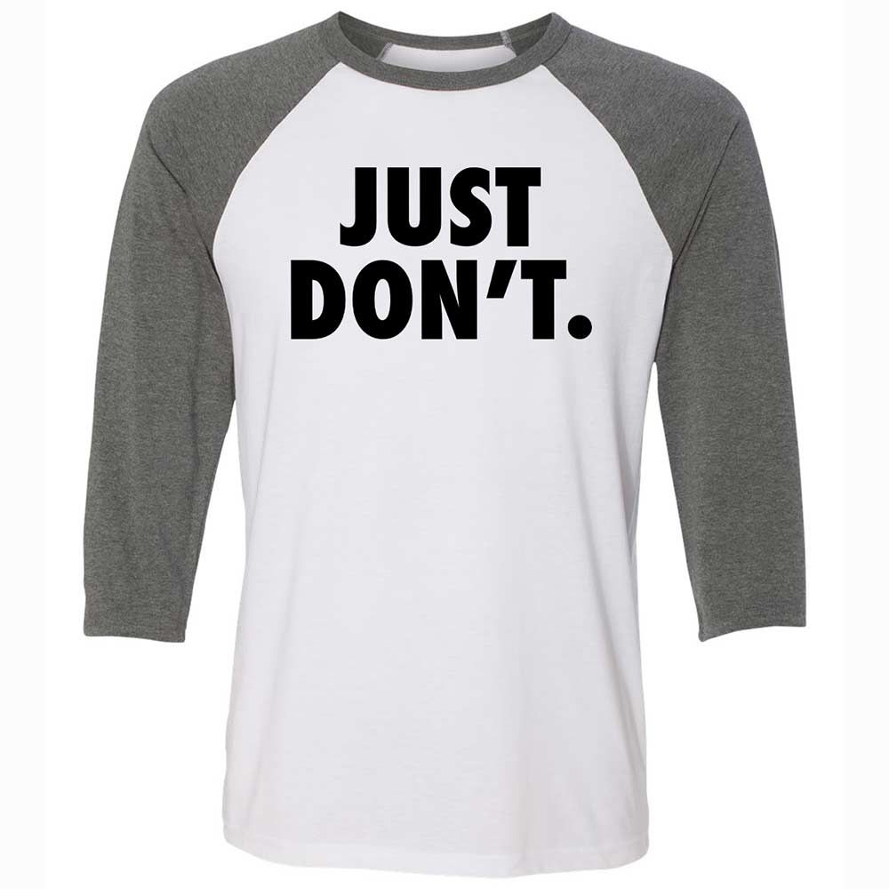 Just Don't. - White/Deep Heather - 11