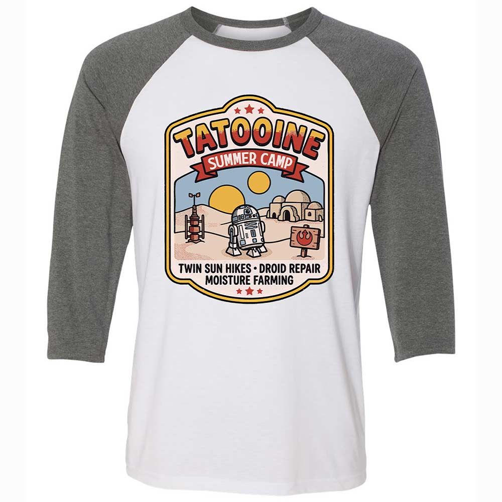 Unisex 3/4 Baseball Tee - Z24SRKC6 - White/Deep Heather - 11