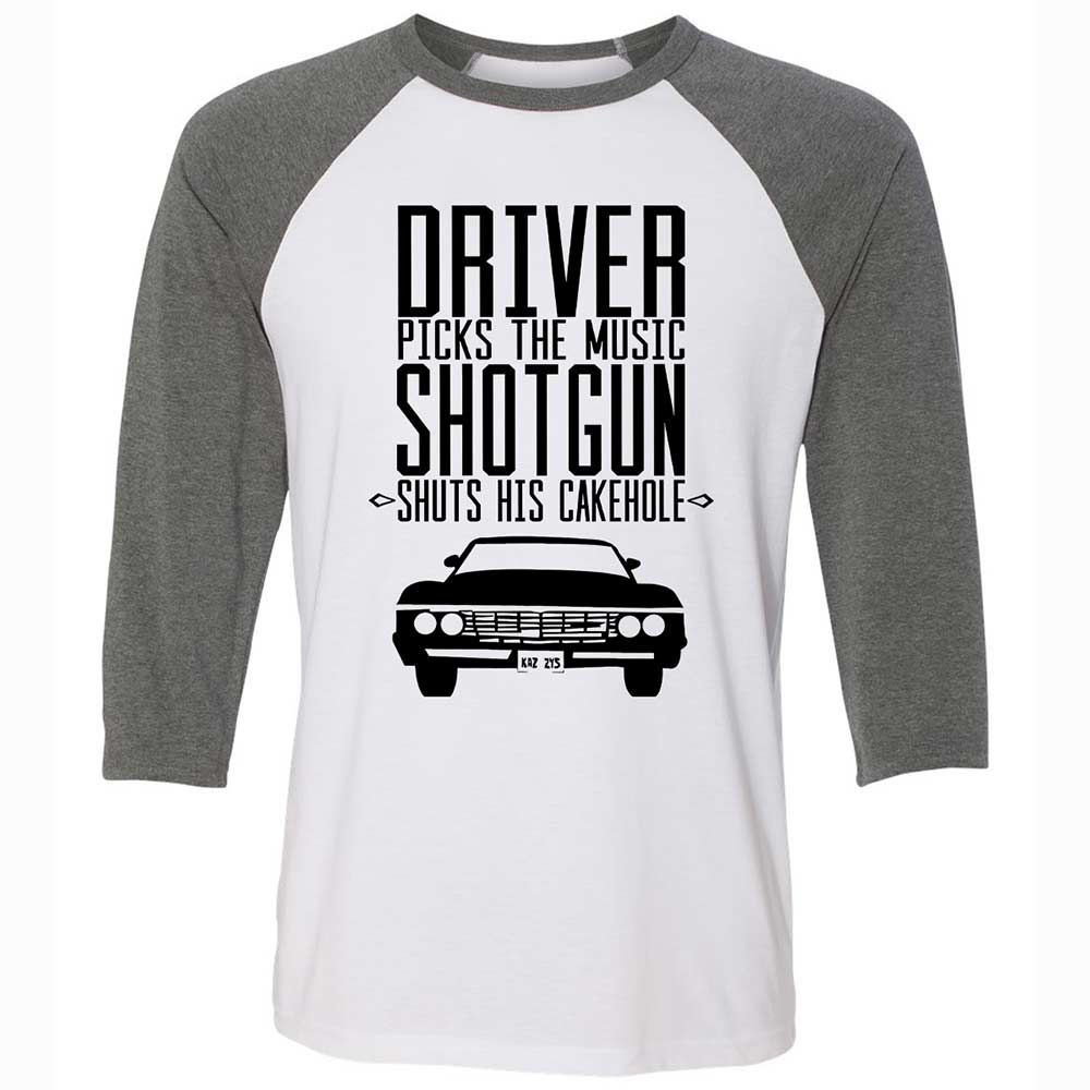 Unisex 3/4 Baseball Tee - 1REKP6VB - White/Deep Heather - 11
