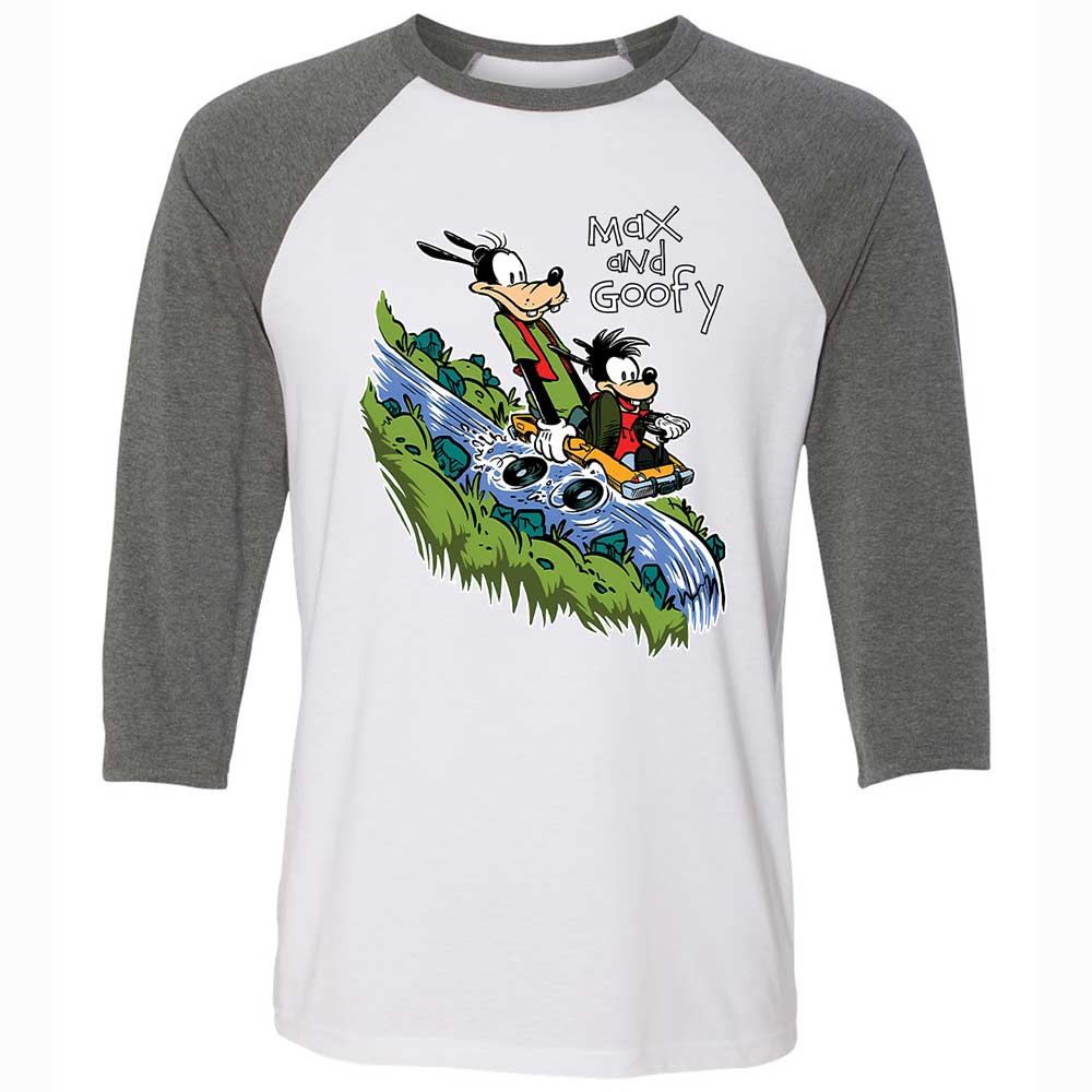 Unisex 3/4 Baseball Tee - SGKHQ5ZS - White/Deep Heather - 11
