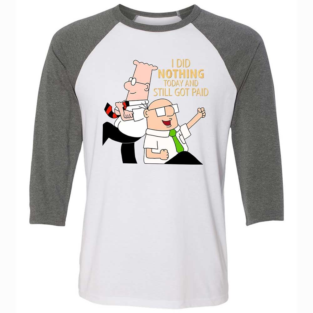 I Did Nothing and Still Got Paid - White/Deep Heather - 11