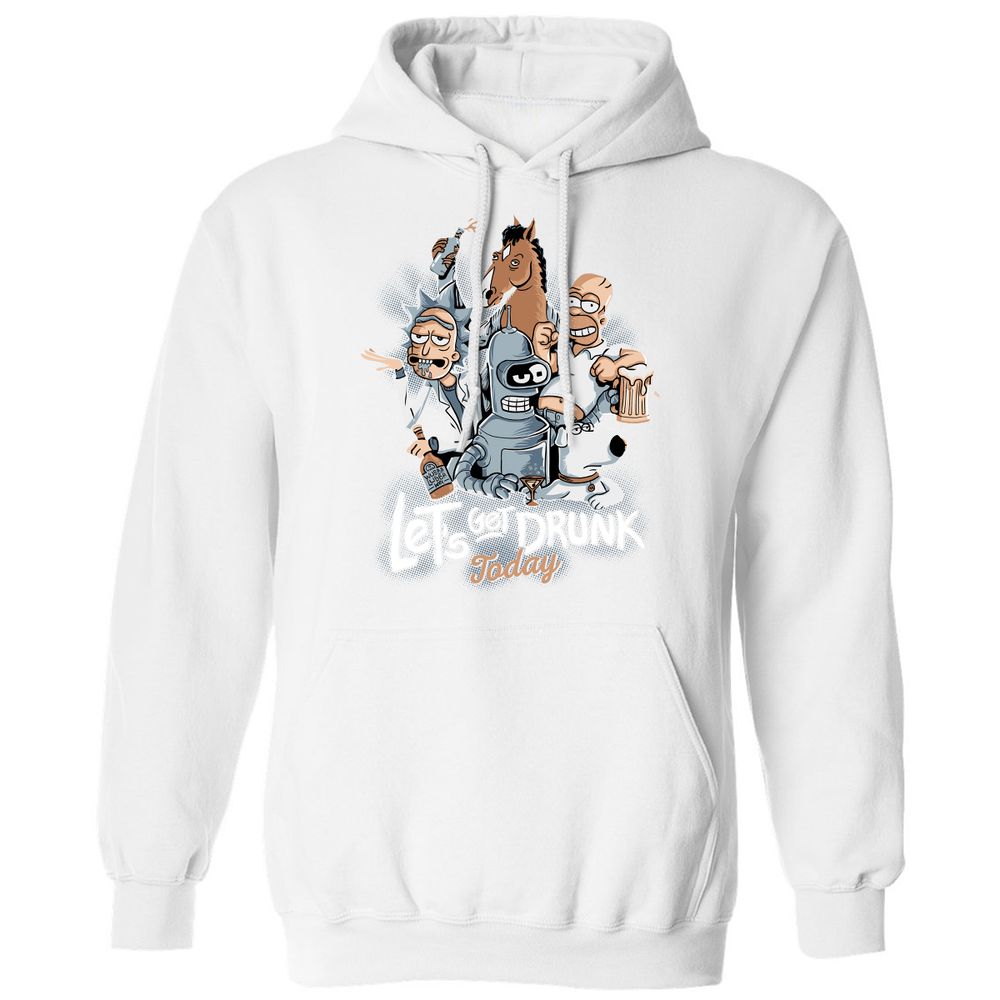 Classic Unisex Hoodie - U5AZTJKU - White - 11