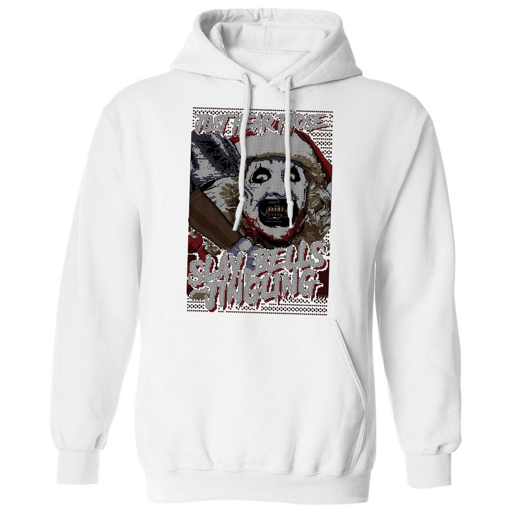 Slay Bells Jingling Classic Unisex Hoodie - White - 11