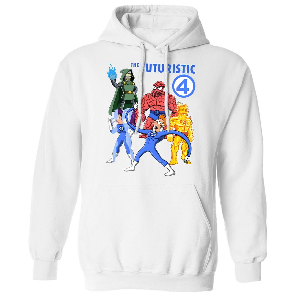 Classic Unisex Hoodie - KR1G7REW - White - 11