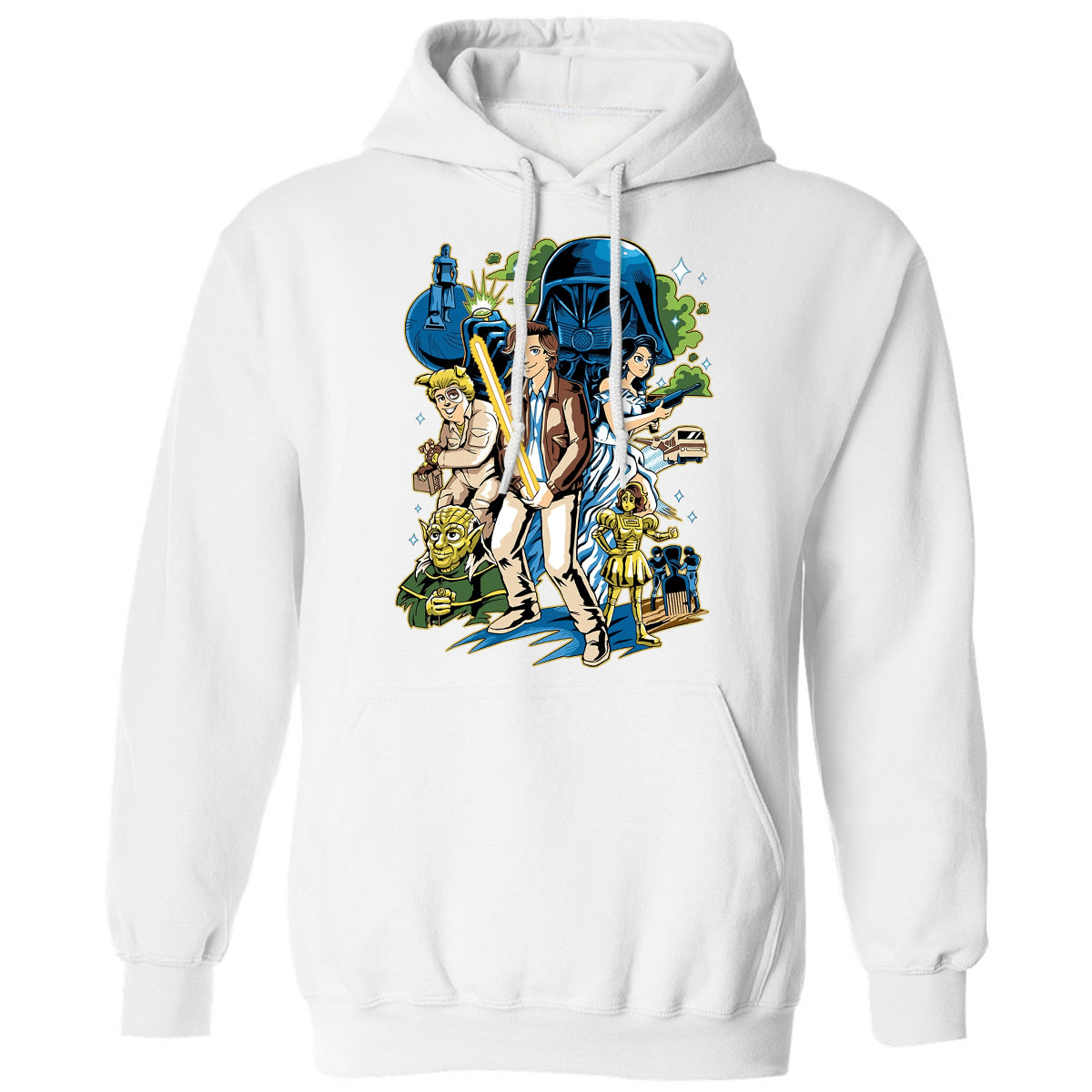 Classic Unisex Hoodie - 835GWA6P - White - 11