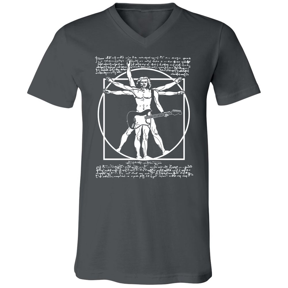 Unisex V-Neck T-Shirt - WF9HMBSC - Asphalt - 12