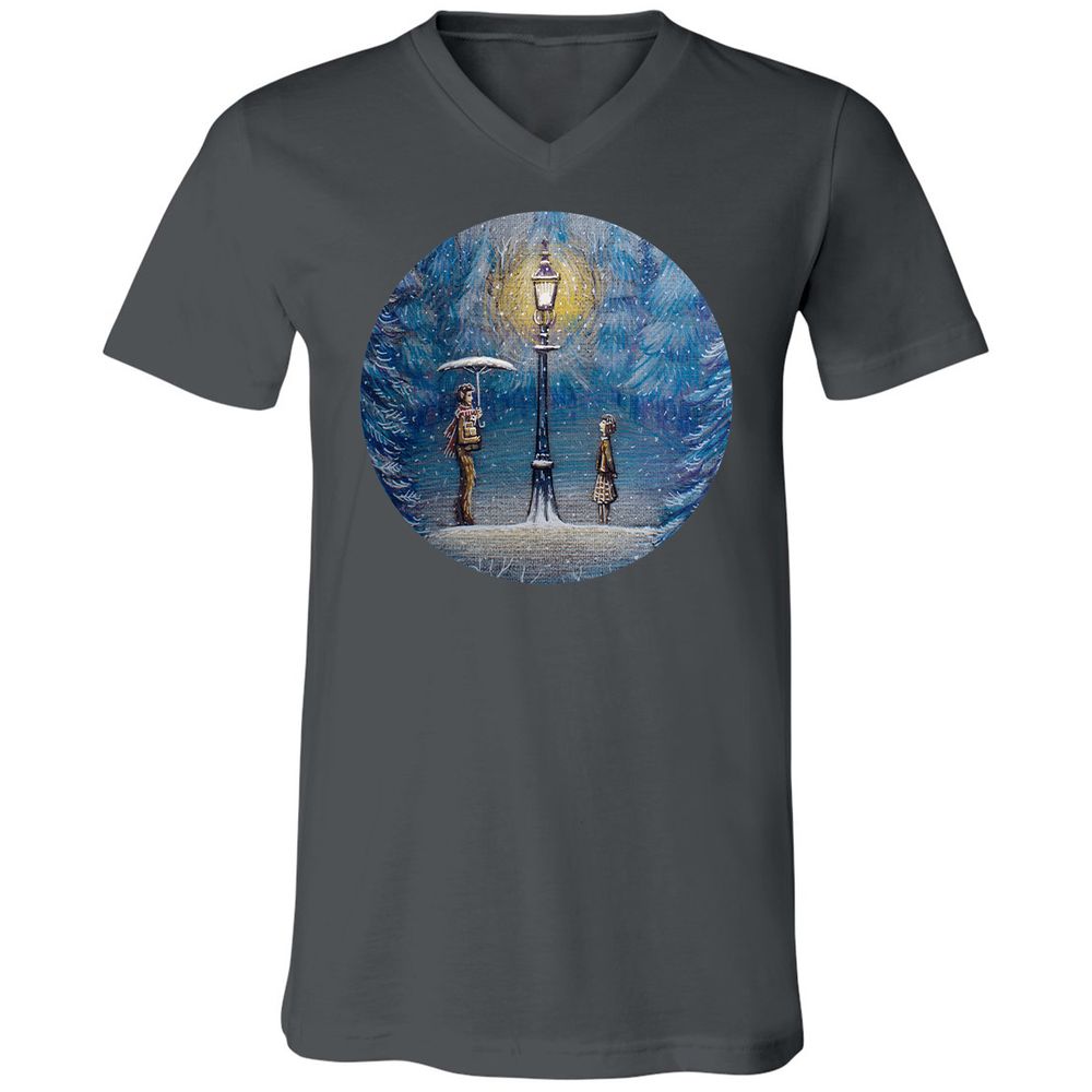 Unisex V-Neck T-Shirt - SWF6ENT3 - Asphalt - 12